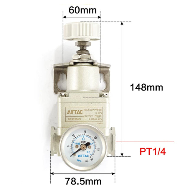 Airtac GPR40008H: Precision Air Regulator  - GPR40008H