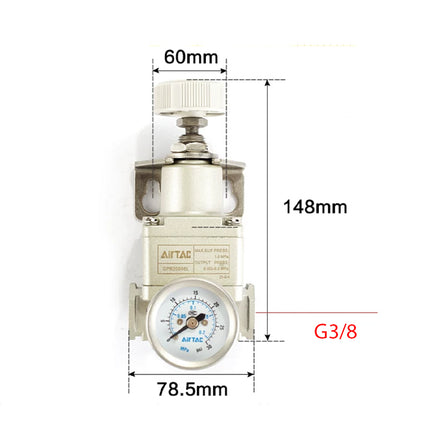 Airtac GPR40010H: Precision Air Regulator  - GPR40010HG