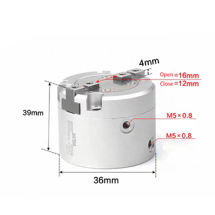 Airtac  HFC series: parallel opening and closing type pneumatic finger  - HFCI20