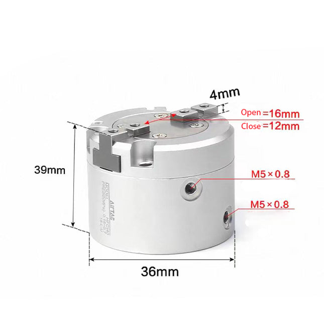 Airtac  HFC series: parallel opening and closing type pneumatic finger  - HFCI20