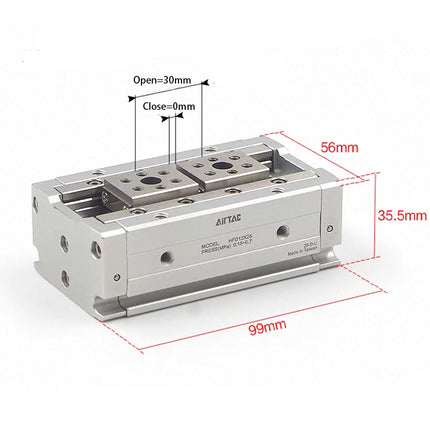 Airtac HFD: Compact air finger(Double acting) - HFD16X30