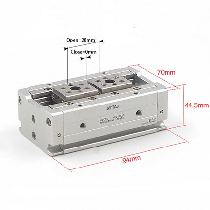 Airtac HFD: Compact air finger(Double acting) - HFD20X20