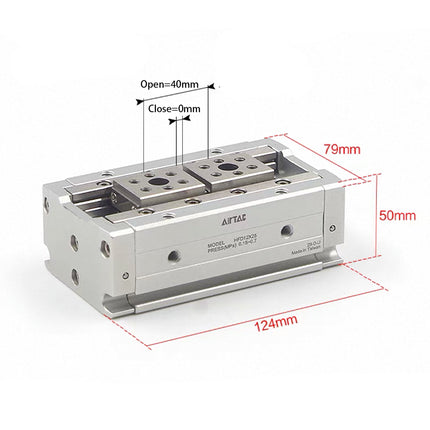 Airtac HFD: Compact air finger(Double acting) - HFD25X40