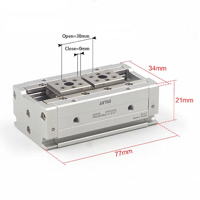 Airtac HFD: Compact air finger(Double acting) - HFD8X30