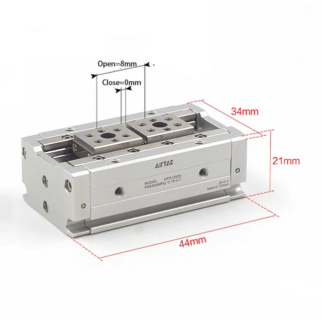 Airtac HFD: Compact air finger(Double acting) - HFD8X8