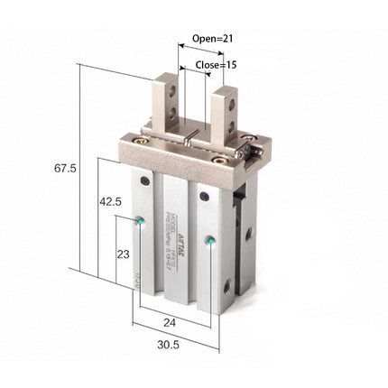 Airtac  HFK Series: Pneumatic Finger  - HFK16