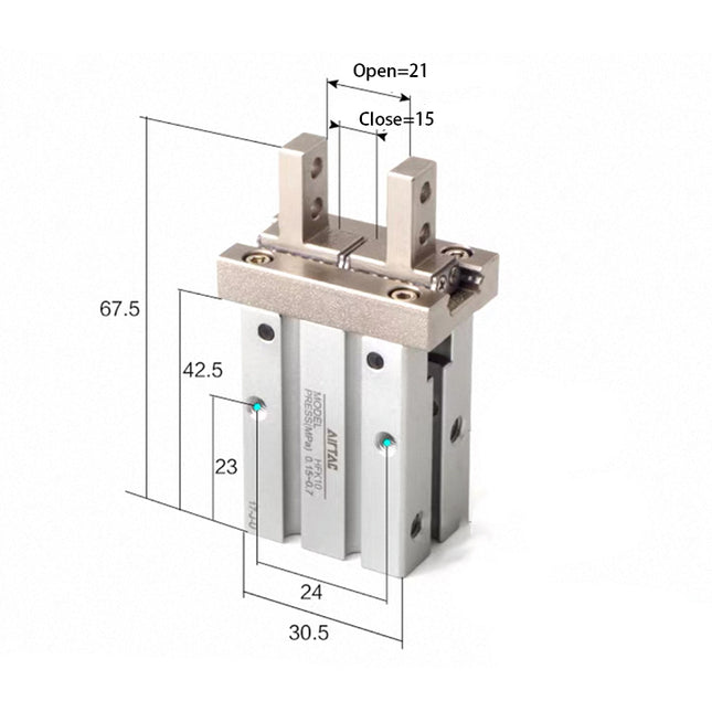 Airtac  HFK Series: Pneumatic Finger  - HFK16