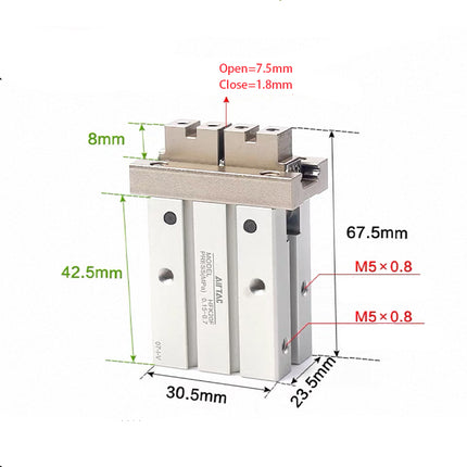 Airtac  HFK Series: Pneumatic Finger  - HFK16F