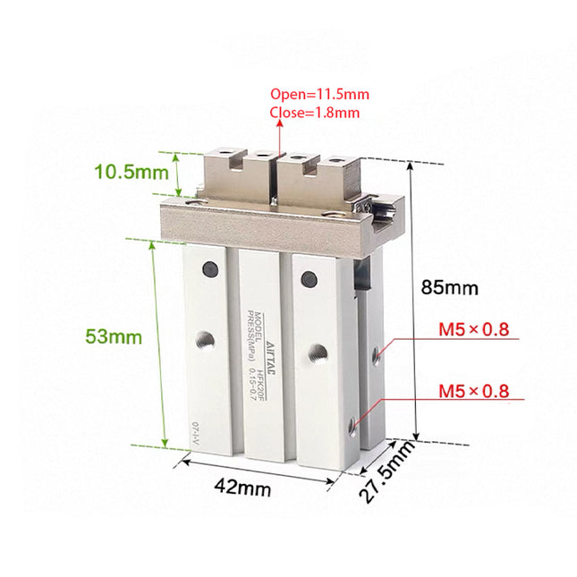 Airtac  HFK Series: Pneumatic Finger  - HFK20F