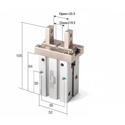 Airtac  HFK Series: Pneumatic Finger  - HFK25