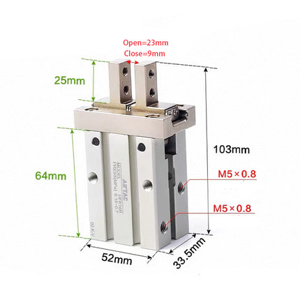Airtac  HFK Series: Pneumatic Finger  - HFK25R