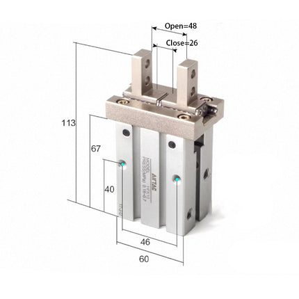 Airtac  HFK Series: Pneumatic Finger  - HFK32