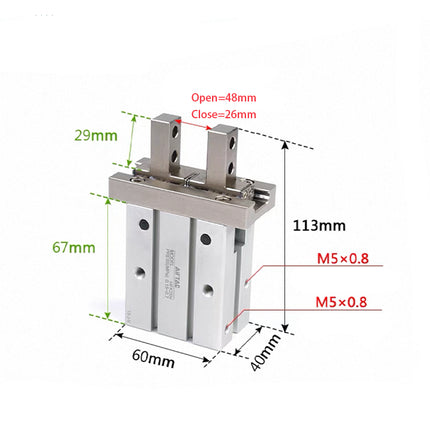 Airtac  HFK Series: Pneumatic Finger  - HFK32N