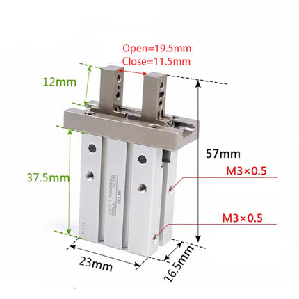 Airtac HFKL: Air finger(Double acting) - HFKL10