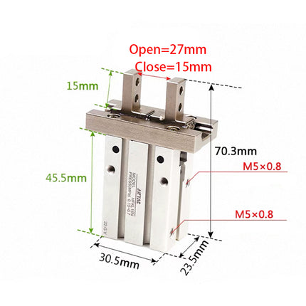 Airtac HFKL: Air finger(Double acting) - HFKL16N