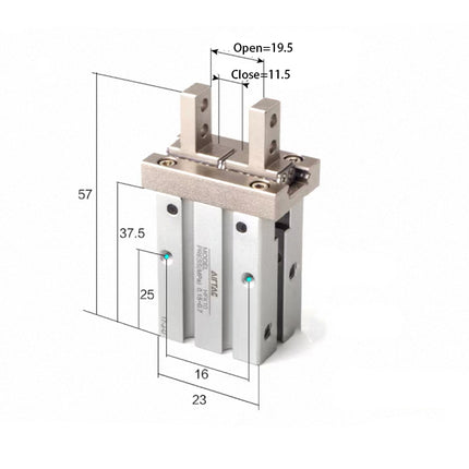 Airtac  HFK Series: Pneumatic Finger  - HFTK10