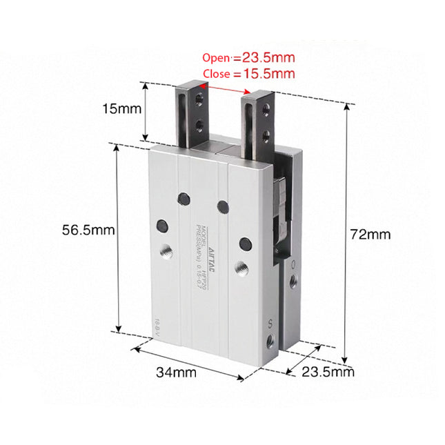 Airtac  HFP Series: Pneumatic Finger  - HFP16