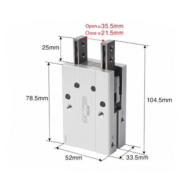 Airtac  HFP Series: Pneumatic Finger  - HFP25