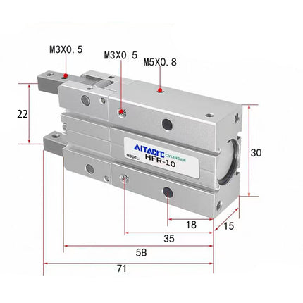 Airtac  HFR series: open and close type pneumatic finger  - HFR10