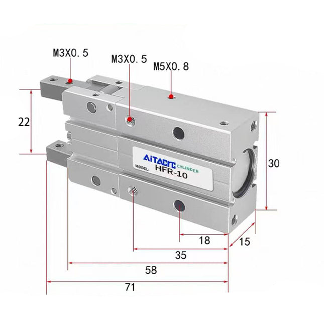 Airtac  HFR series: open and close type pneumatic finger  - HFR10