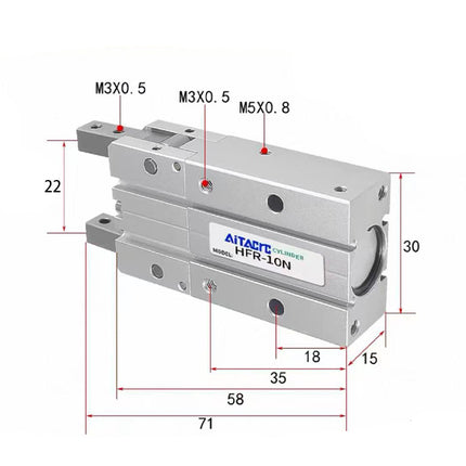 Airtac  HFR series: open and close type pneumatic finger  - HFR10N