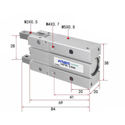 Airtac  HFR series: open and close type pneumatic finger  - HFR16N