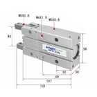 Airtac  HFR series: open and close type pneumatic finger  - HFR25N
