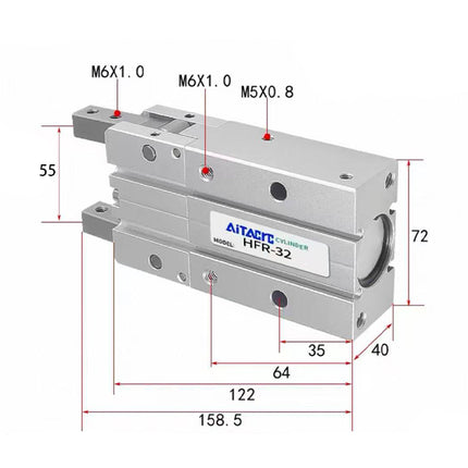Airtac  HFR series: open and close type pneumatic finger  - HFR32
