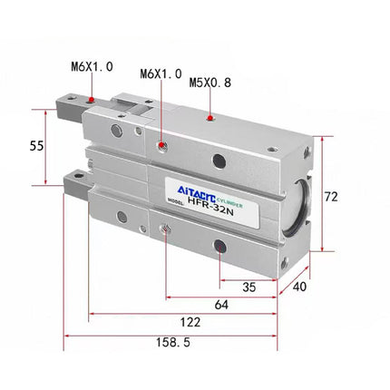 Airtac  HFR series: open and close type pneumatic finger  - HFR32N