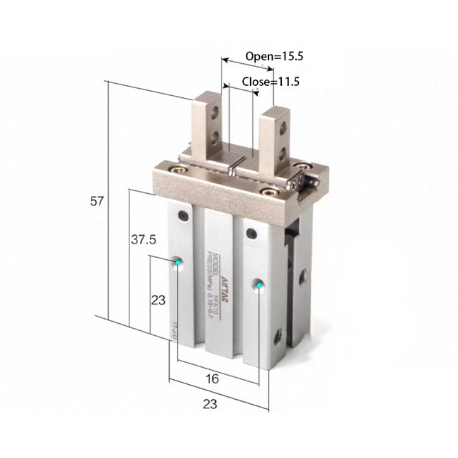 Airtac  HFK Series: Pneumatic Finger  - HFSK10