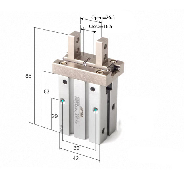 Airtac  HFK Series: Pneumatic Finger  - HFSK20