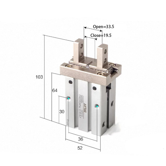 Airtac  HFK Series: Pneumatic Finger  - HFSK25