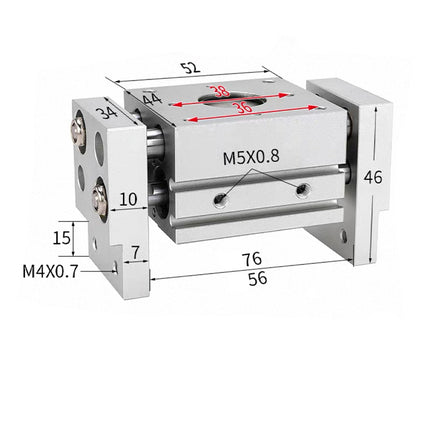Airtac  HFT Series: Large Aperture Opening Clamp  - HFT10X20S