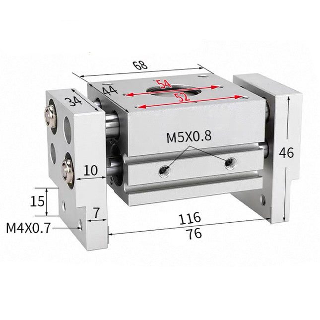 Airtac  HFT Series: Large Aperture Opening Clamp  - HFT10X40S