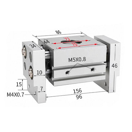 Airtac  HFT Series: Large Aperture Opening Clamp  - HFT10X60S