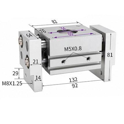 Airtac  HFT Series: Large Aperture Opening Clamp  - HFT25X40S
