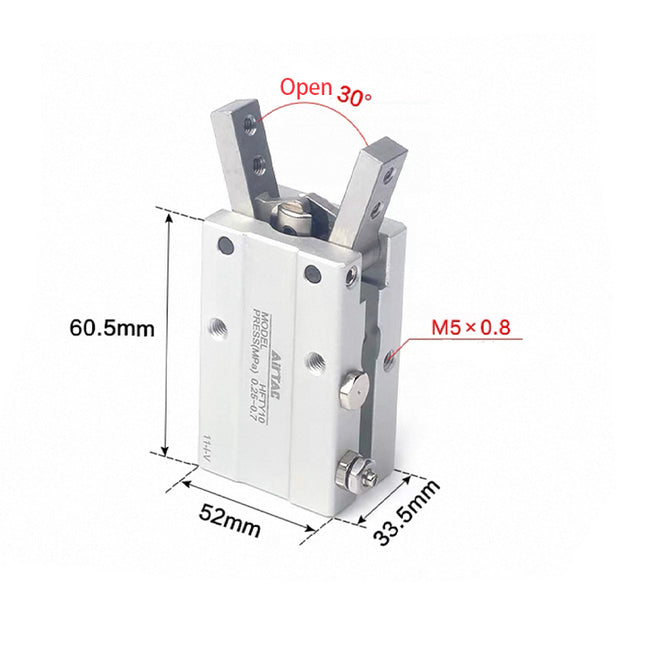 Airtac  HFY series: Y type pneumatic finger  - HFTY25