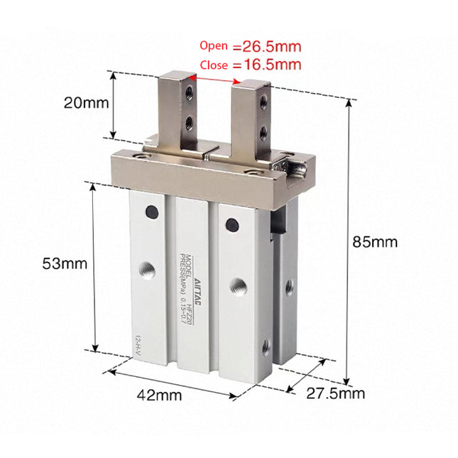 Airtac  HFZ Series: Pneumatic Finger  - HFZ20