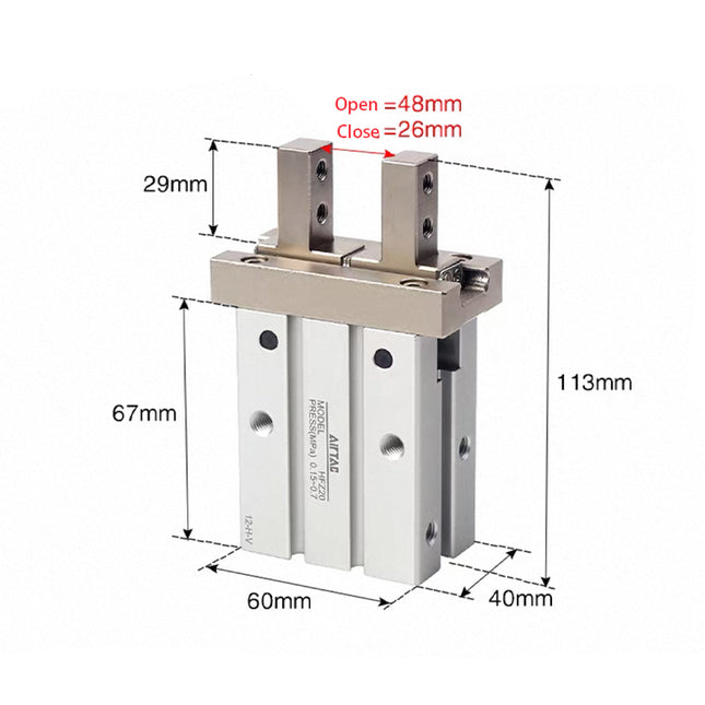 Airtac  HFZ Series: Pneumatic Finger  - HFZ32