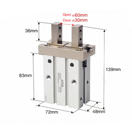 Airtac  HFZ Series: Pneumatic Finger  - HFZ40
