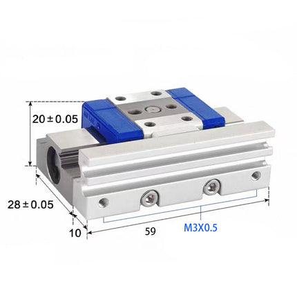 Airtac  HGS series: precision sliding cylinder  - HGS10X10S
