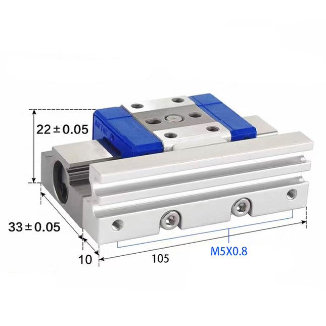 Airtac  HGS series: precision sliding cylinder  - HGS12X25S