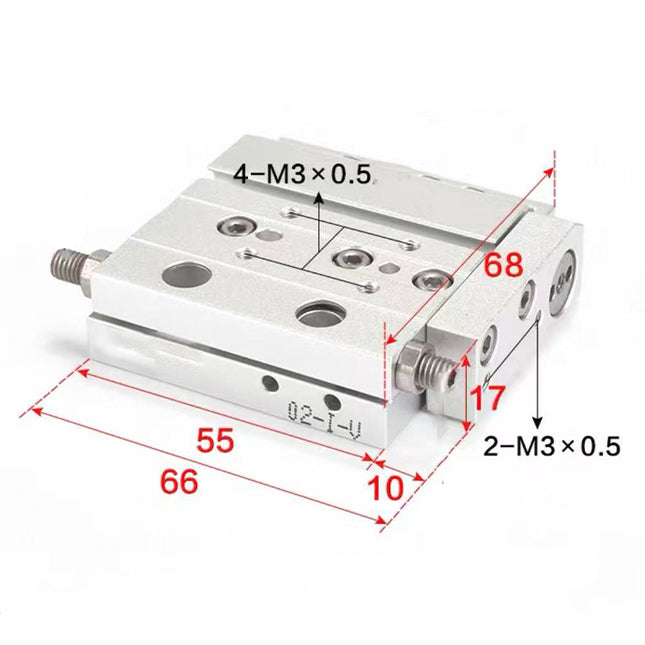 Airtac  HLF series: ultra-thin precision slide cylinder  - HLF12X10S