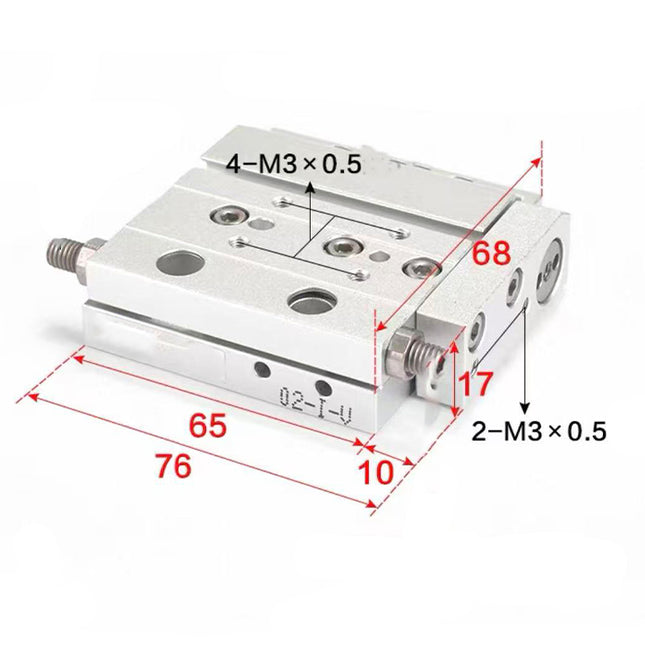 Airtac  HLF series: ultra-thin precision slide cylinder  - HLF12X20S