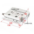 Airtac  HLF series: ultra-thin precision slide cylinder  - HLF12X50S