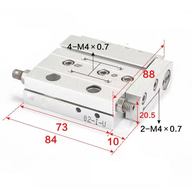 Airtac  HLF series: ultra-thin precision slide cylinder  - HLF16X20S