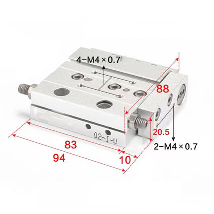 Airtac  HLF series: ultra-thin precision slide cylinder  - HLF16X30S