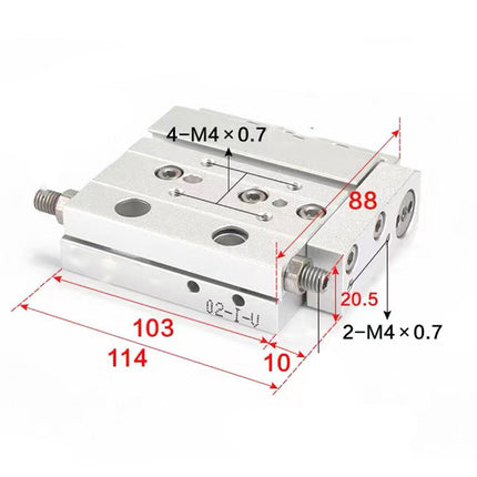 Airtac  HLF series: ultra-thin precision slide cylinder  - HLF16X40S