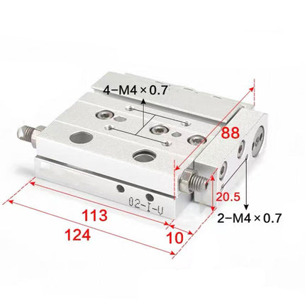 Airtac  HLF series: ultra-thin precision slide cylinder  - HLF16X50S