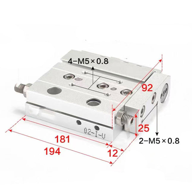 Airtac  HLF series: ultra-thin precision slide cylinder  - HLF20X100S